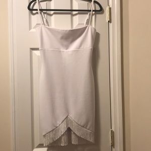 NWT Nookie Mini White Fringe Dress